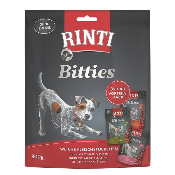 Rinti Extra Mini Bitties Multipack Leckerlis für kleine Hunde 3 x 100g