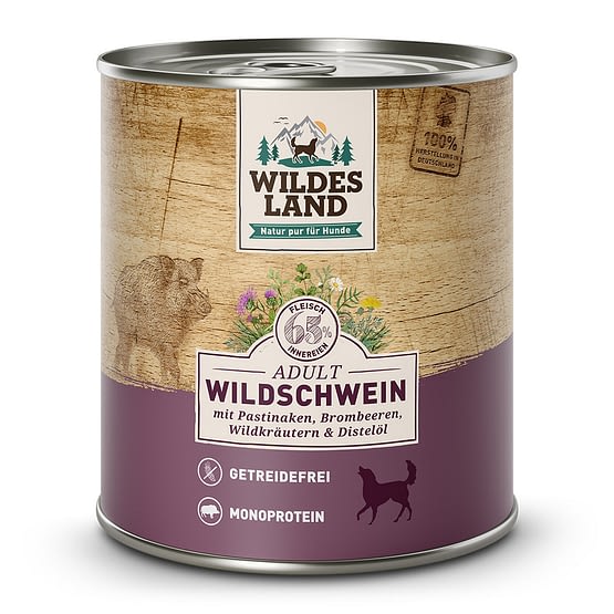Wildes Land Classic Adult Wildschwein mit Pastinake, Brombeeren