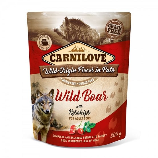 Carnilove Hund Pouch Wildschwein &amp; Hagebutten 300g ️lich Willkommen